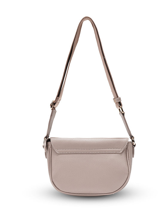 Tosca - TH051 Small Saddle flap handbag - Apricot - 0