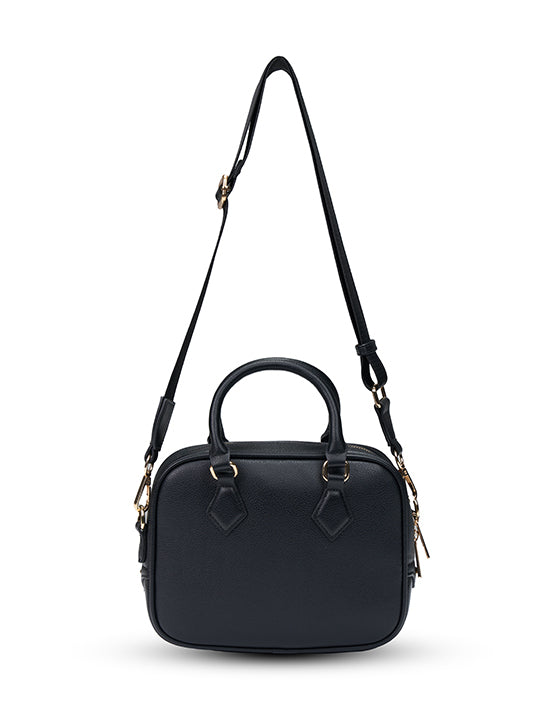 Tosca - TH052 Mini Bowler Handbag - Black