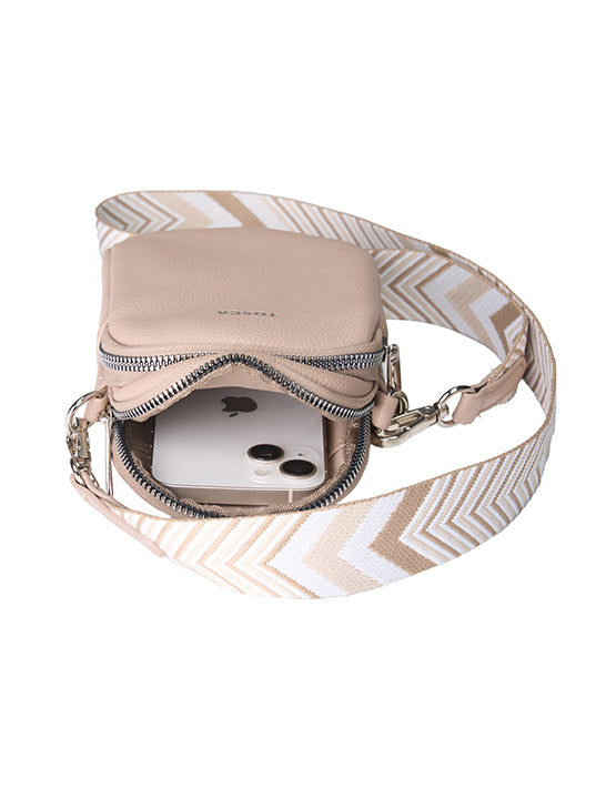 Tosca - TH054 Mini Utility Phone bag - Natural