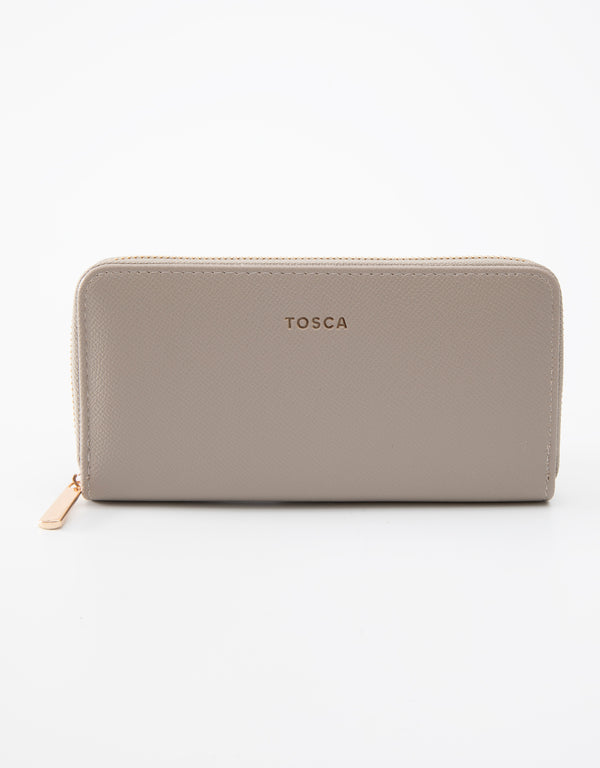 Tosca - TH057 Pu Wallet - Stone