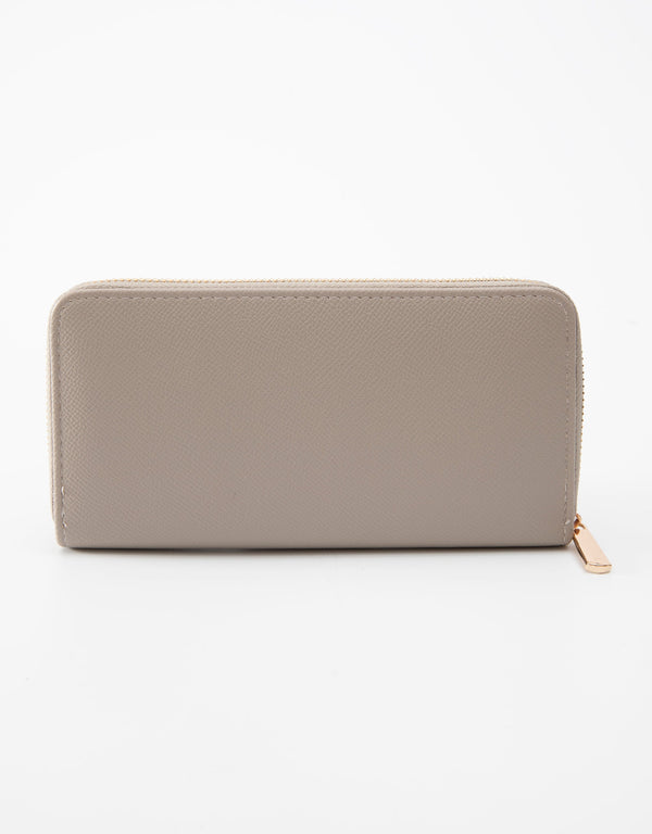 Tosca - TH057 Pu Wallet - Stone