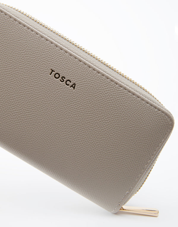 Tosca - TH057 Pu Wallet - Stone
