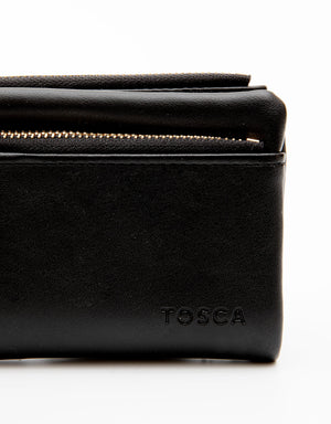 Tosca - TH058 Pu Wallet - Black