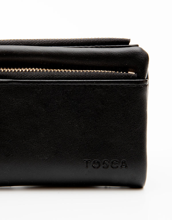 Tosca - TH058 Pu Wallet - Black