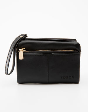 Tosca - TH059 Pu Wallet - Black