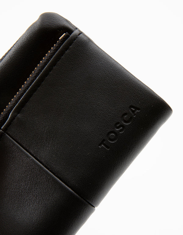 Tosca - TH059 Pu Wallet - Black