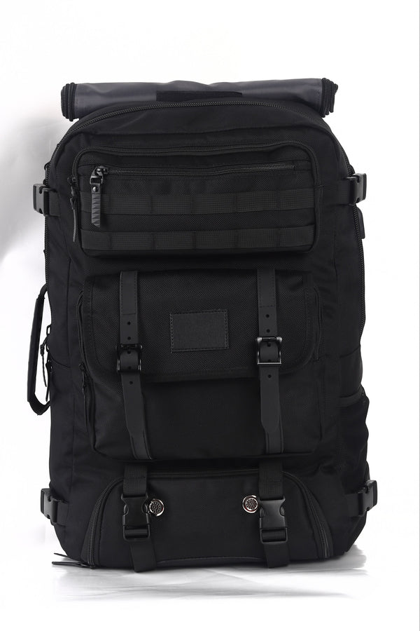 Travelite - TL220812 17.3in Xlg Multi Pocket Laptop Backpack W Shoulder Strap - Black