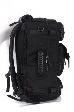 Travelite - TL220812 17.3in Xlg Multi Pocket Laptop Backpack W Shoulder Strap - Black
