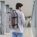 Travelite - TL230626 15.6in Laptop overnight backpack w USB port - Grey