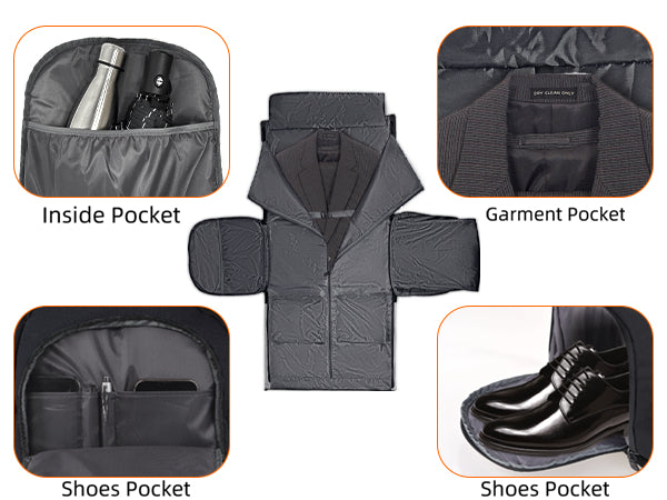Travelite - TL230620 Roll Up Garment Duffle Bag Carry On - Black