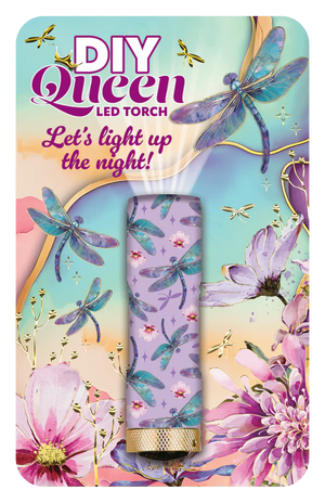 Lisa Pollock - TRCH03 LED Torch - Delightful Dragonflies