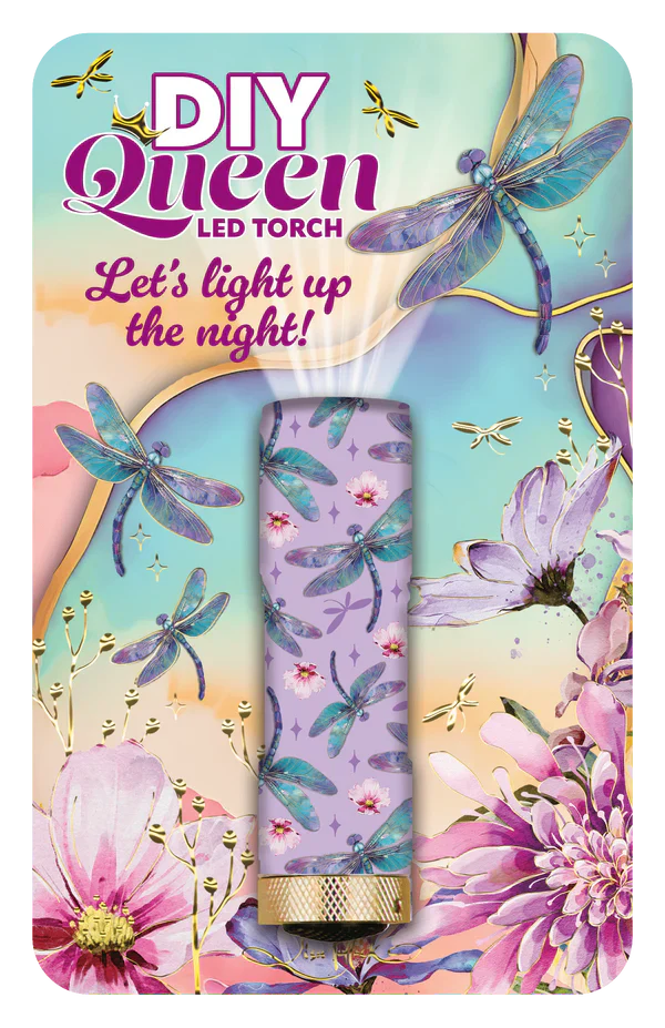 Lisa Pollock - TRCH03 LED Torch - Delightful Dragonflies