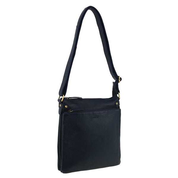 Milleni - NL4158 Leather Crossbody Bag - Navy