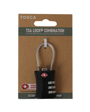 Tosca - TCA075 TSA Combo Cable Lock - Black