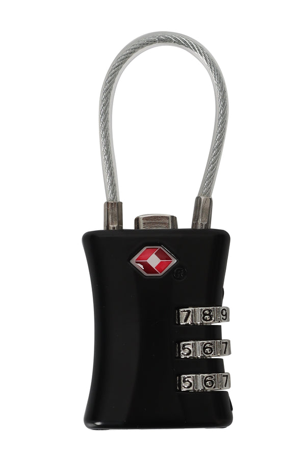 Tosca - TCA075 TSA Combo Cable Lock - Black