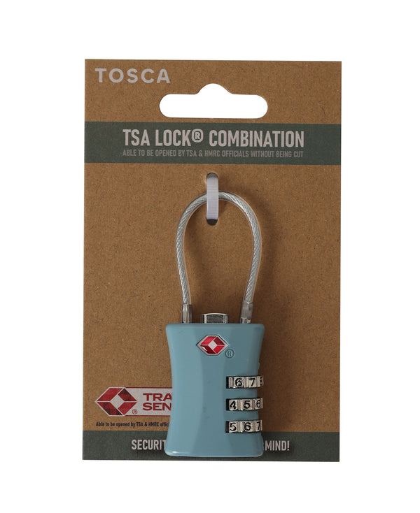 Tosca - TCA075 TSA Combo Cable Lock - Blue