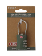 Tosca - TCA075 TSA Combo Cable Lock - Moss