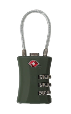 Tosca - TCA075 TSA Combo Cable Lock - Moss