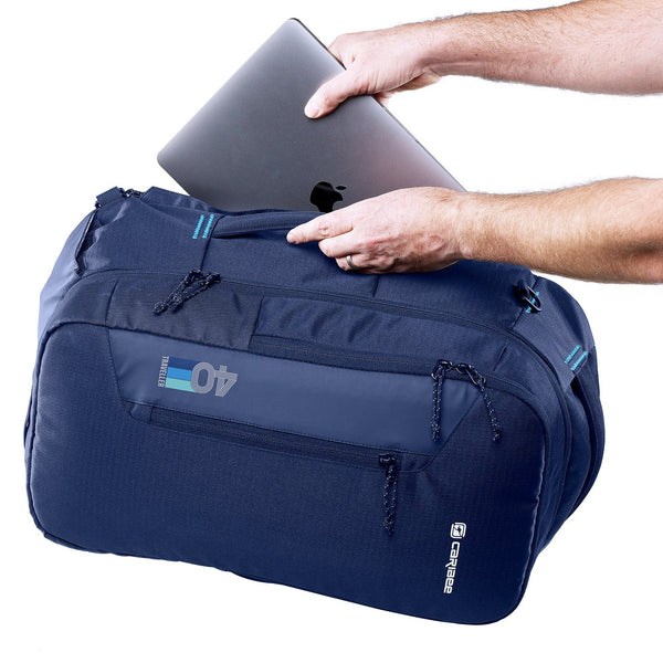 Caribee 69061 Traveller 40 Multipurpose Carry On Bag/Backpack - Navy
