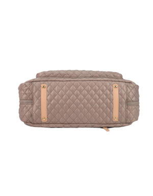 Tosca - MET982 Metro Quilted Split tote - Stone