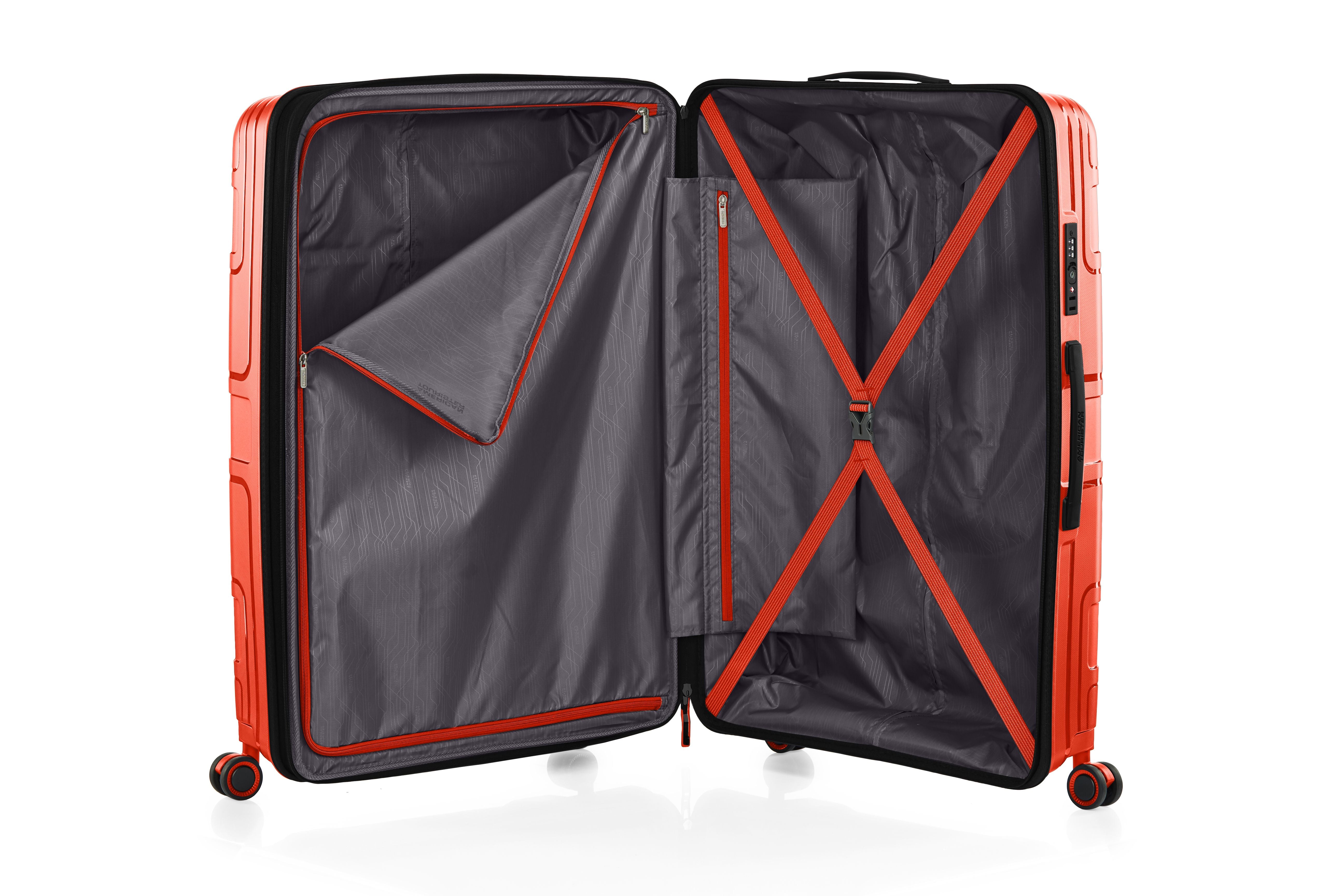 American Tourister - Light Max 82cm Large Spinner - Flame Orange