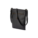 Verona - VCB-0010 Crossbody leather sidebag - Black