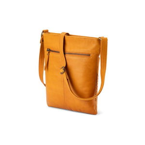 Verona - VCB-0010 Crossbody Leather Sidebag - Tan