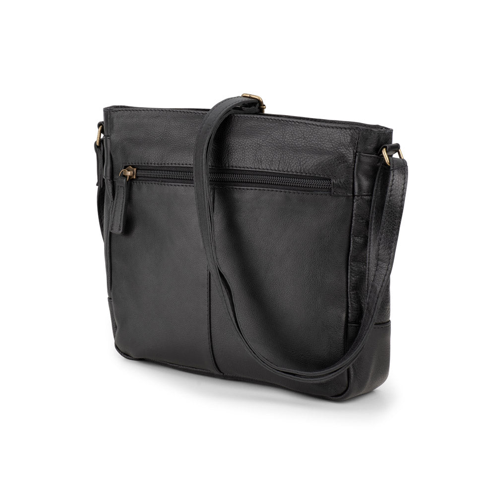 Verona - VCB-01 Square Leather shoulder bag - Black - 0
