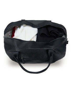 Tosca - VG012 Vegan Leather Duffle bag - Black - 0