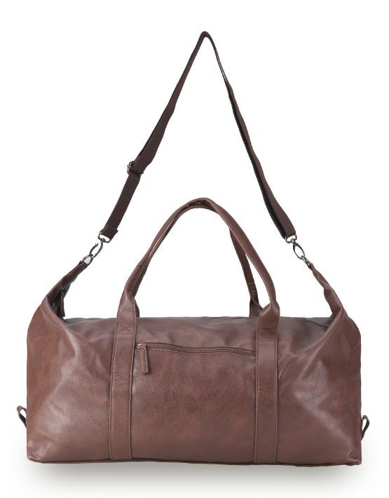 Tosca - VG012 Vegan Leather Duffle bag - Chocolate - 0