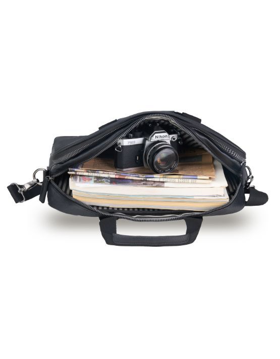 Tosca - VG014 Vegan Leather Business Bag - Black