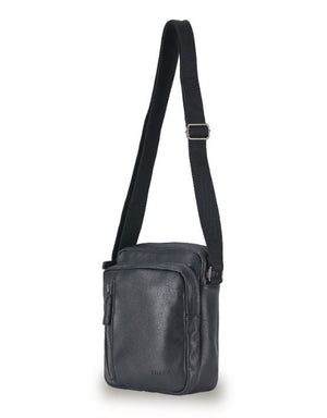 Tosca - VG015 Vegan Leather Shoulder Side Bag - Black