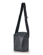 Tosca - VG015 Vegan Leather shoulder side bag - Black