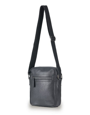 Tosca - VG016 Vegan Leather Shoulder Side Bag - Black