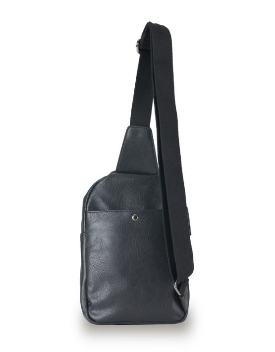 Tosca - VG019 Vegan Leather Sling backpack - Black