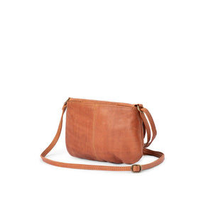 Verona - VHB-04 Micro Leather Flap Handbag - Cognac