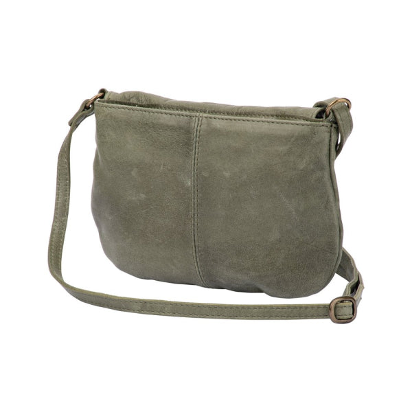 Franco Bonini - VHB-04 Micro Flap Over Leather Handbag - Moss Green