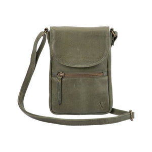 Franco Bonini - VMP-003 Leather Sling Small Sidebag - Moss Green