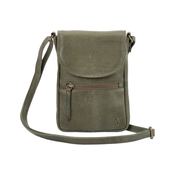 Franco Bonini - VMP-003 Leather Sling Small Sidebag - Moss Green