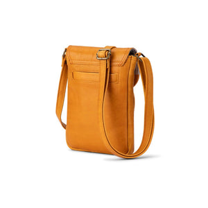 Verona - VMP-003 Flap Over Mobile Phone Leather Bag - Tan