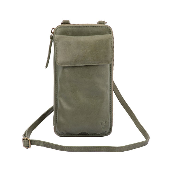 Franco Bonini - VMP200 Leather Mobile Phone Bag - Moss Green