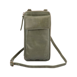 Franco Bonini - VMP200 Leather Mobile Phone Bag - Moss Green