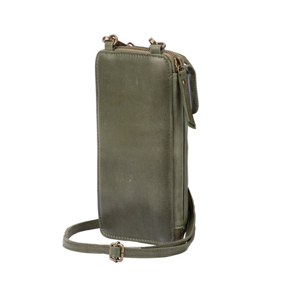 Franco Bonini - VMP200 Leather Mobile Phone Bag - Moss Green