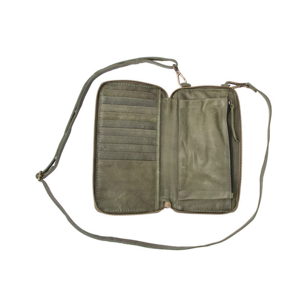 Franco Bonini - VMP200 Leather Mobile Phone Bag - Moss Green