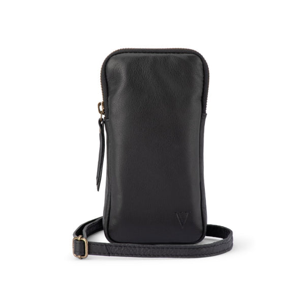 Verona - VMP-300 Leather Mobile phone pouch - Black