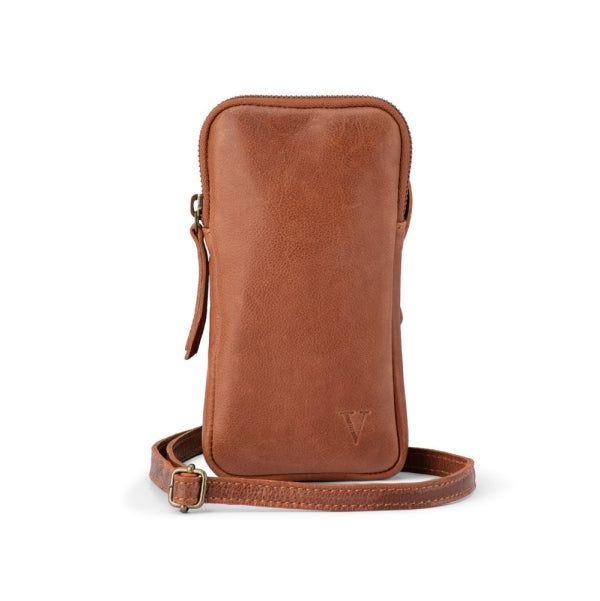 Verona - VMP-300 Leather Mobile phone pouch - Cognac