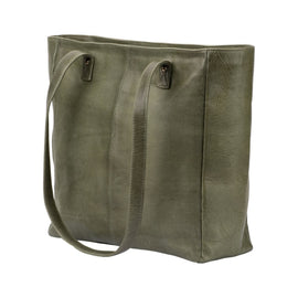 Franco Bonini - VTB0015 Large Leather Tote - Moss Green
