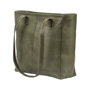 Franco Bonini - VTB-0015 Large Leather Tote - Moss Green
