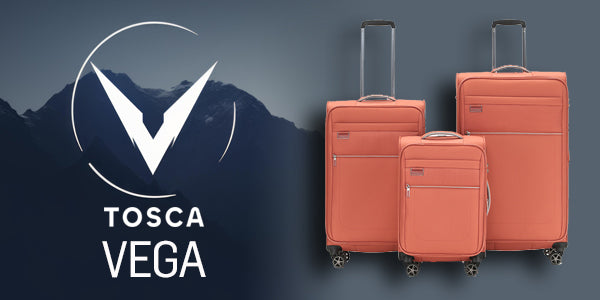 Tosca - VEGA set of 3 suitcases (L-M-S) - Rust