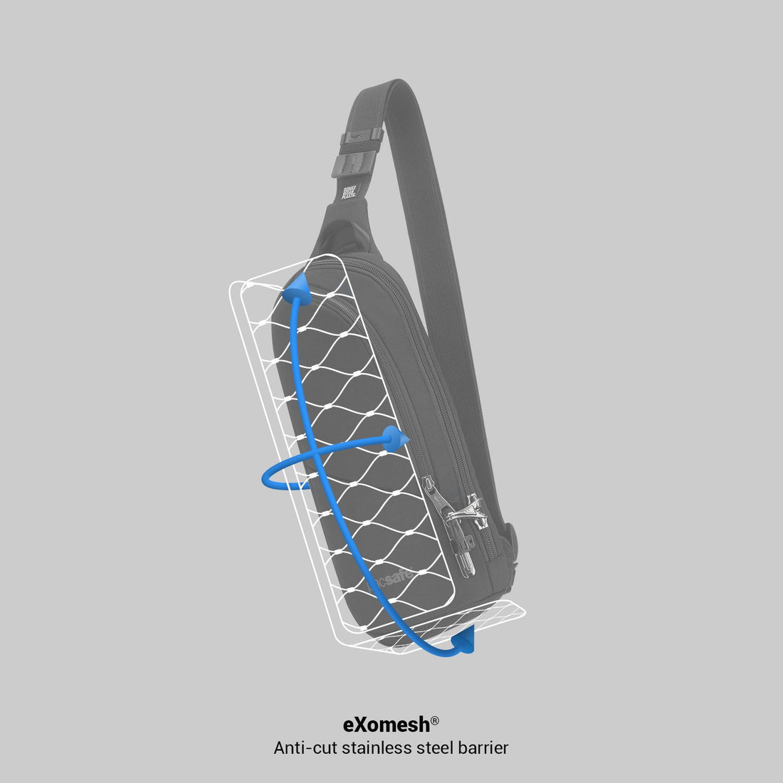 Pacsafe - V Action Sling - Digital Gray — Official product view (60161148)
